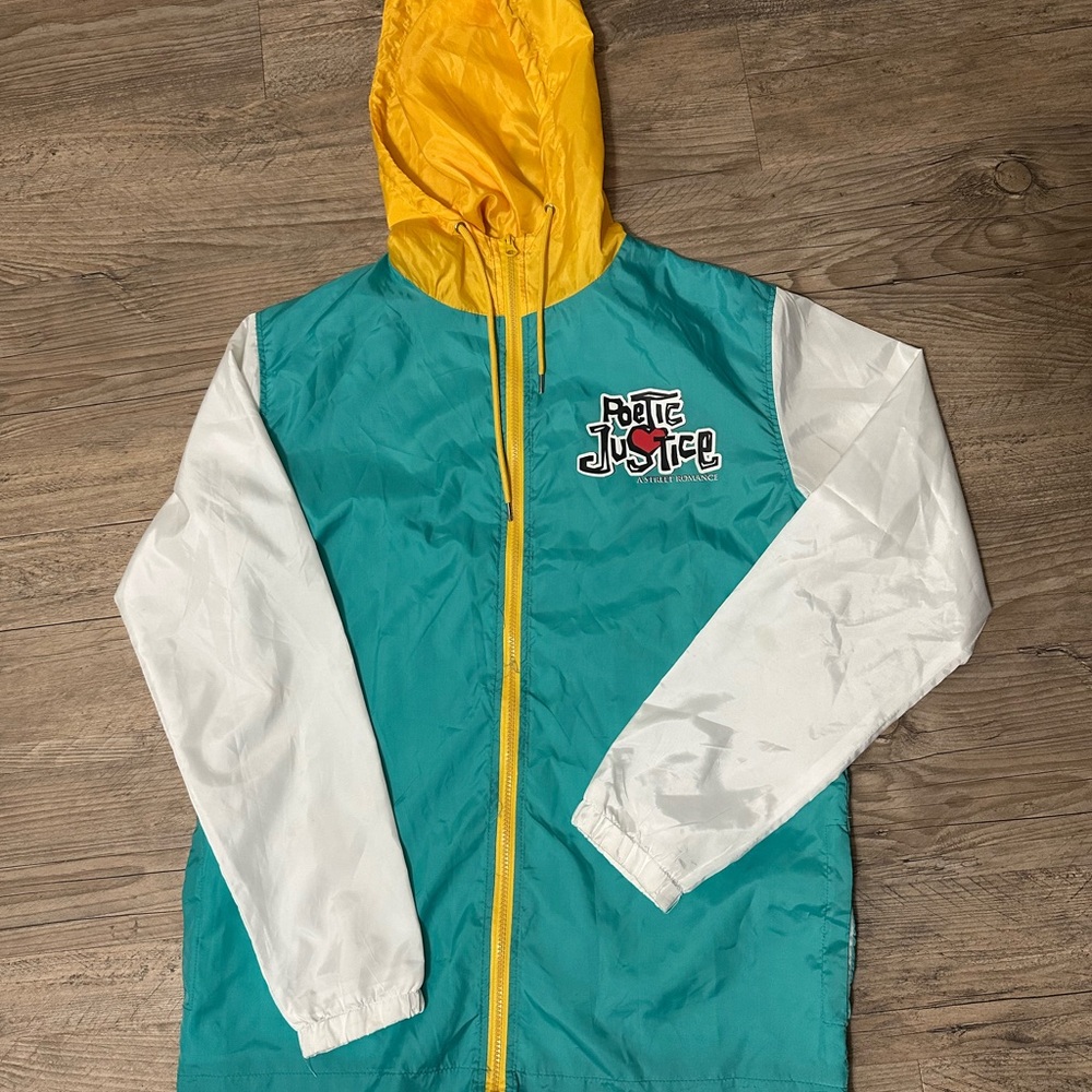 Chemistry Poetic Justice Tupac Yellow and Green Windbreaker Jacket